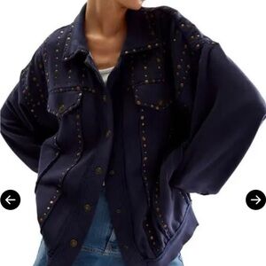 Keepin On Stud Trucker Jacket